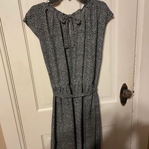 Lauren Conrad black floral dress